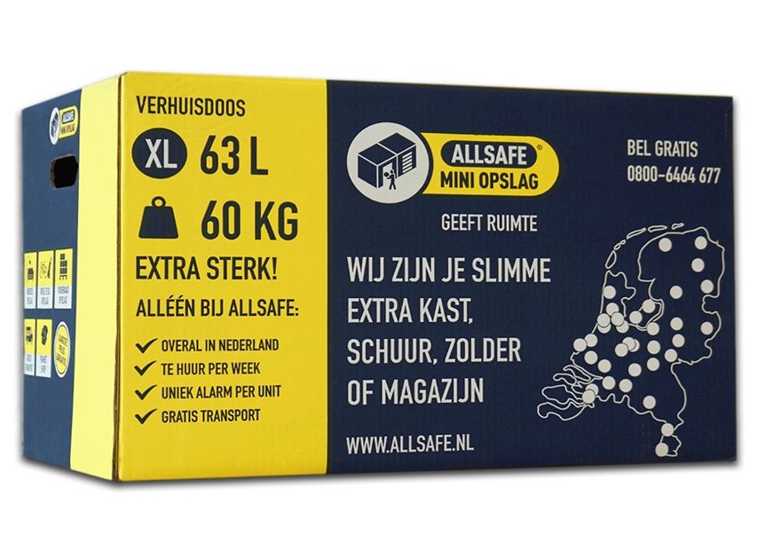 Verhuisdoos XL - stuks - 63 liter tot kg - Goedkopeverhuisdoos.nl - Dé voor verhuisproducten